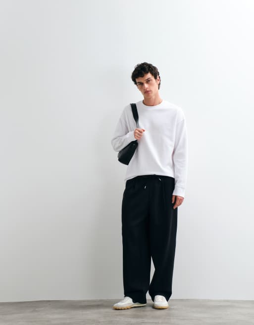 Jack & Jones - Top pesante a maniche lunghe bianco, 2 di 5
