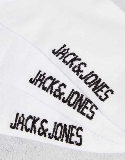 Jack & Jones trainer socks 5 pack in white, 2 of 4