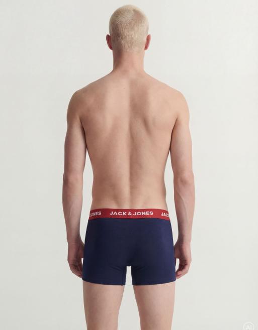 Jack & Jones trunks i marinblå, 2 av 7