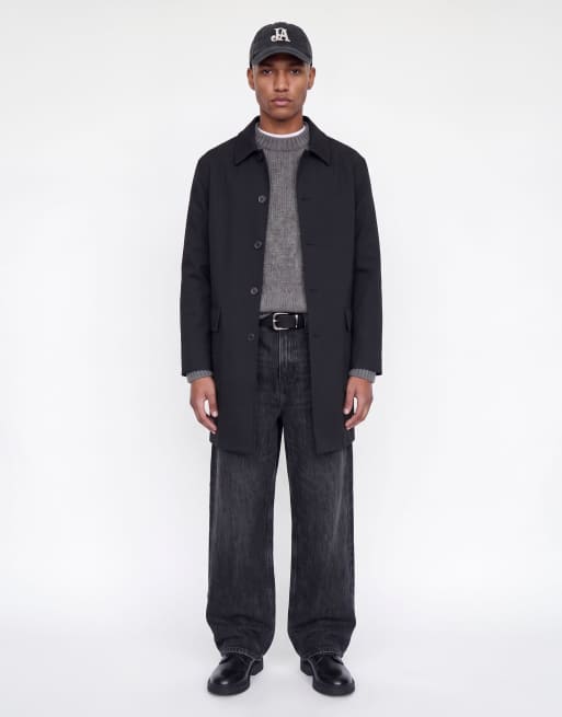 Jack & Jones vaqueros baggy de talle alto en denim negro, 3 de 7