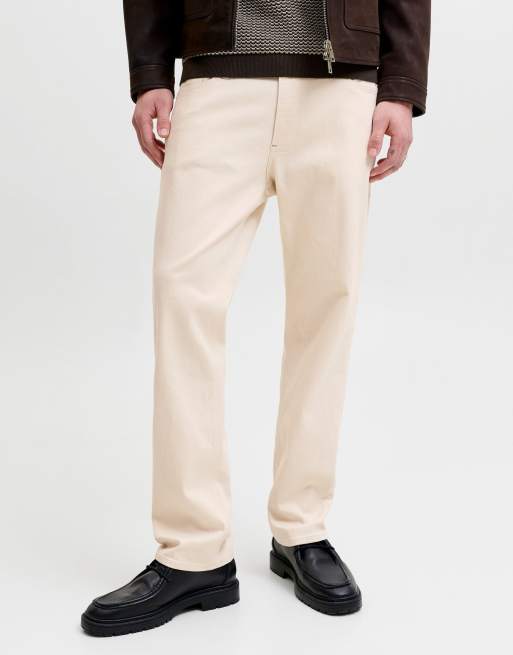 Jack & Jones - Vaqueros color Cloud Dancer de corte estándar