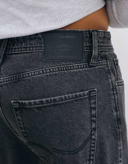 Jack & Jones - vaqueros Ted rectos holgados en lavado negro, 2 de 5