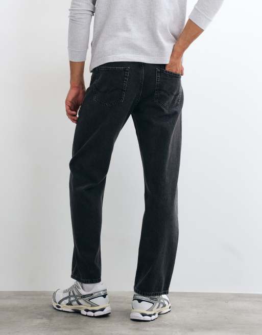 Jack & Jones - vaqueros Ted rectos holgados en lavado negro, 5 de 5