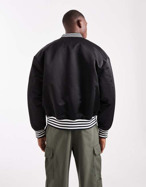Jack & Jones - Varsity bomberjack in zwart, 3 van 5