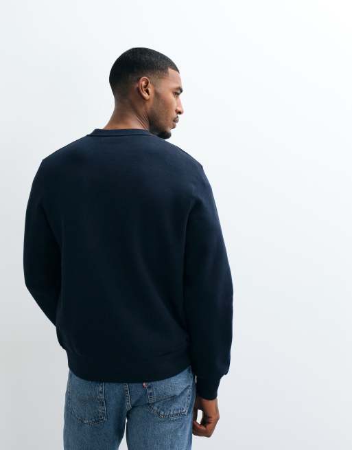 Jack & Jones varsity-logo sweatshirt i navy, 5 af 5