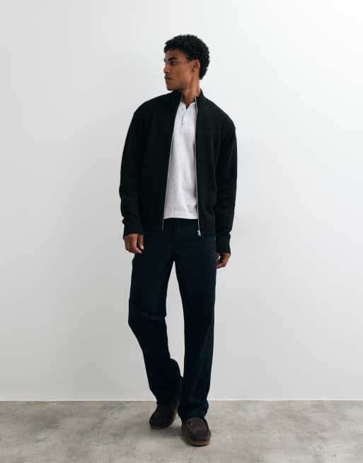 Jack & Jones vest met hoge hals en rits in zwart, 2 van 5