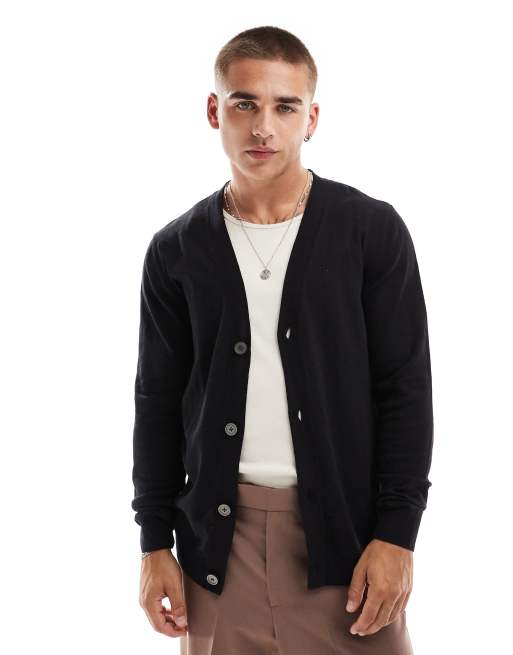 Jack & Jones - Vest van lichte stof in zwart 