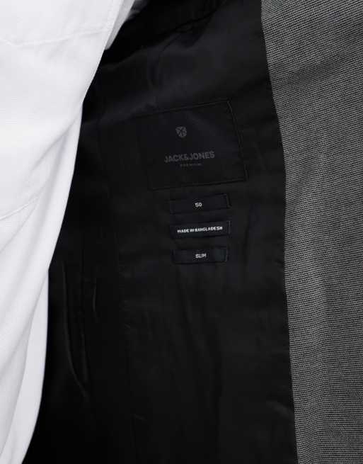 Jack & Jones - Veste de costume ajustée en jersey - Gris, 2 de 5