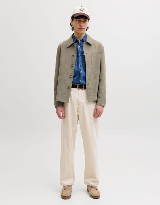 Jack & Jones - Veste en daim - Olive fumé, 2 de 7