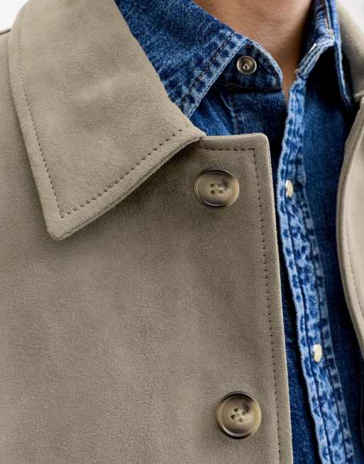 Jack & Jones - Veste en daim - Olive fumé, 4 de 7