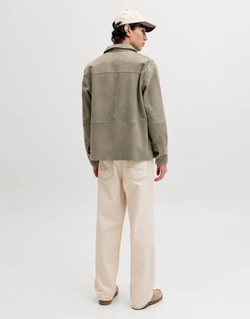 Jack & Jones - Veste en daim - Olive fumé, 6 de 7