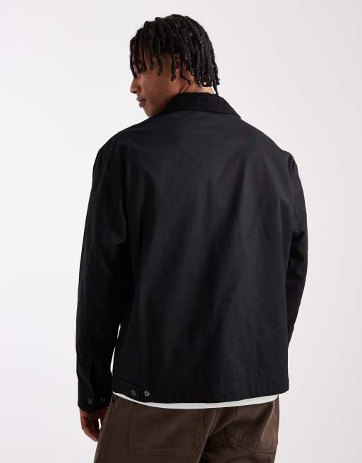 Jack & Jones - Veste fonctionnelle avec col en velours côtelé - Noir, 3 de 5