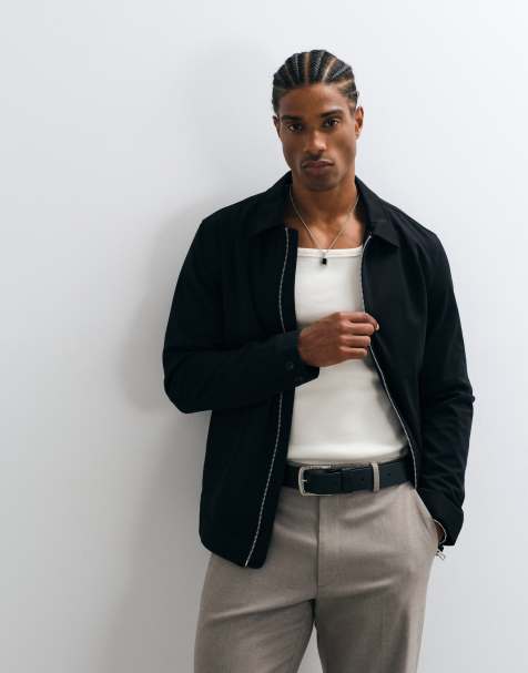 Jack & Jones veste habillée slim à double zip noire - view 1
