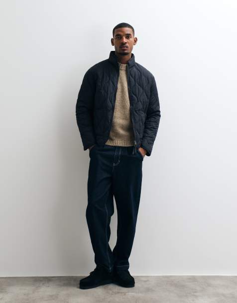 Jack & Jones veste matelassée à double zip en bleu marine foncé - view 1
