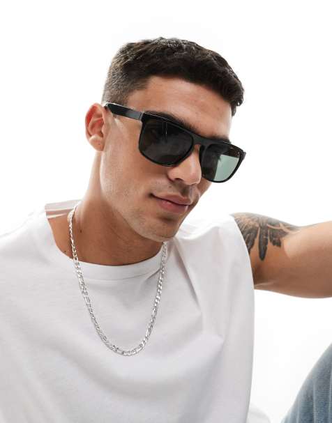 Jack & Jones - Vierkante zonnebril in zwart - view 1