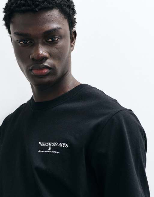 Jack & Jones vintage car backprint t-shirt in black, 4 of 5