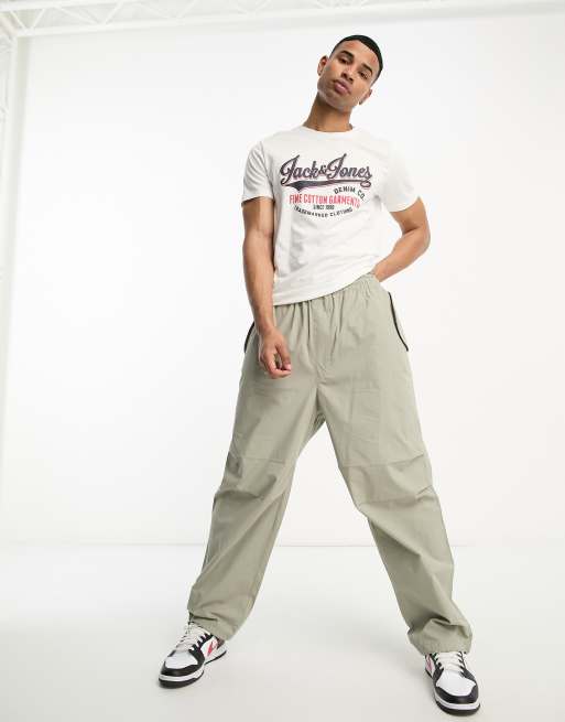 Jack & Jones vintage logo T-shirt in white