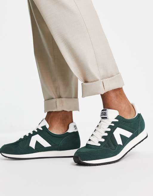 Jack & Jones Vintage Runner – Sneaker in Dunkelgrün 