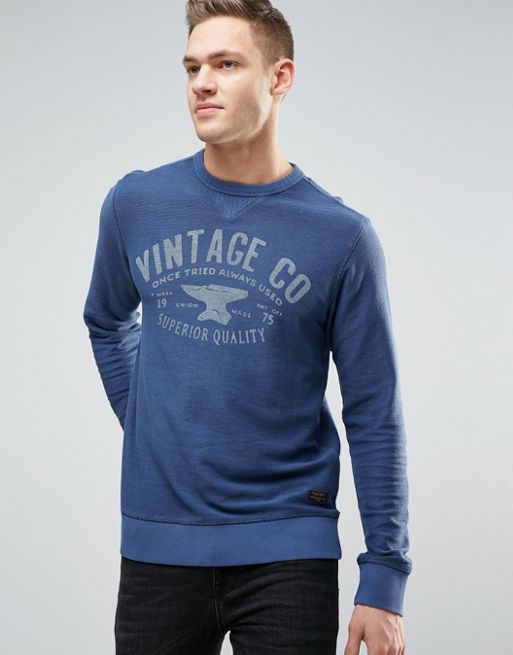 Wat leuk Dubbelzinnig deugd Jack & Jones Vintage Sweatshirt with Graphic Print | ASOS