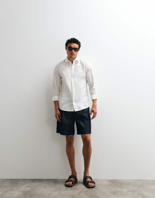 Jack & Jones – Vit skjorta i regular fit av linnemix, 2 av 5