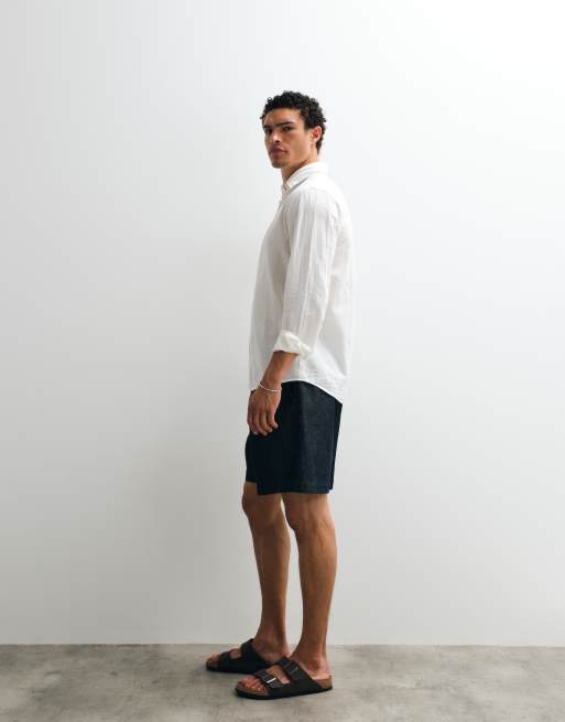 Jack & Jones – Vit skjorta i regular fit av linnemix, 5 av 5