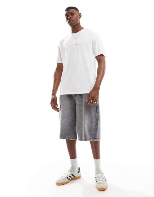 Jack & Jones – Vit t-shirt i oversize med "paradise"-tryck baktill, 3 av 4