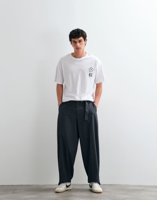 Jack & Jones – Vit t-shirt med japanskt bergstryck baktill, 4 av 5