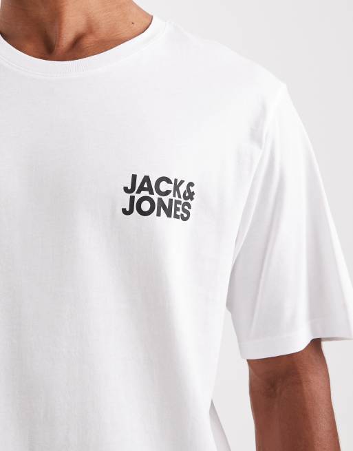 Jack & Jones – Vit t-shirt med logga framtill, 5 av 5
