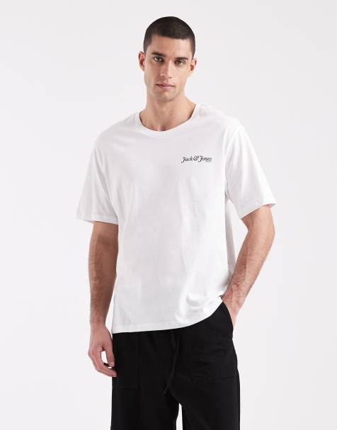 Jack & Jones – Vit t-shirt med logga - view 1