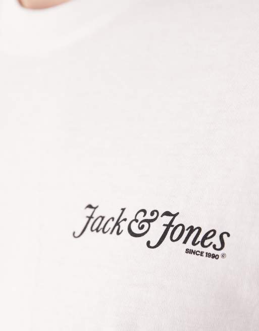 Jack & Jones – Vit t-shirt med logga, 5 av 5