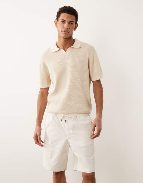 Jack & Jones – Vita chino-shorts med dragsko - view 1