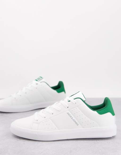 Jack & Jones – Vita/gröna sneakers