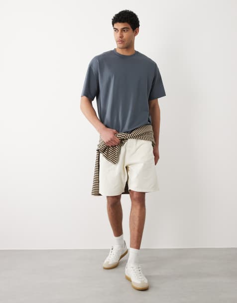 Jack & Jones – Vita snickarshorts i denim - view 1