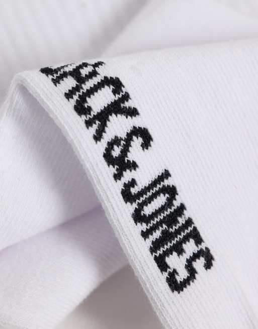 Jack & Jones – Vita tennisstrumpor med ränder, 3-pack , 2 av 3