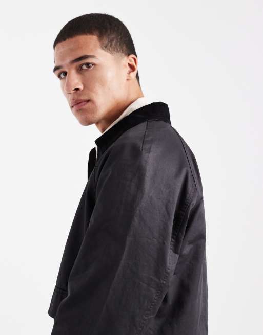 Jack & Jones - Voksbehandlet sort jakke, 4 af 5