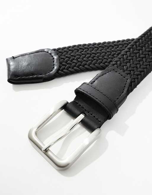 Jack & Jones - Vævet og sort bælte med spænde, 2 af 4