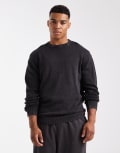[Jack & Jones] Jack & Jones washed jumper in black S Black