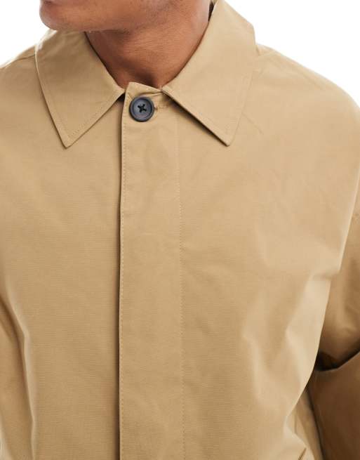 Jack & Jones water repellant trench in camel, 3 of 4