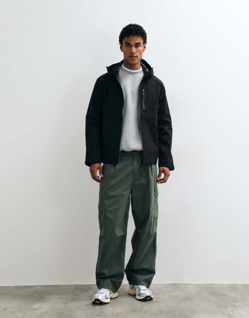 Jack & Jones waterproof technical shell jacket in black, 2 of 5