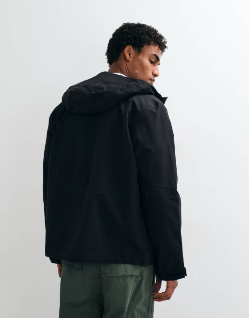 Jack & Jones waterproof technical shell jacket in black, 5 of 5