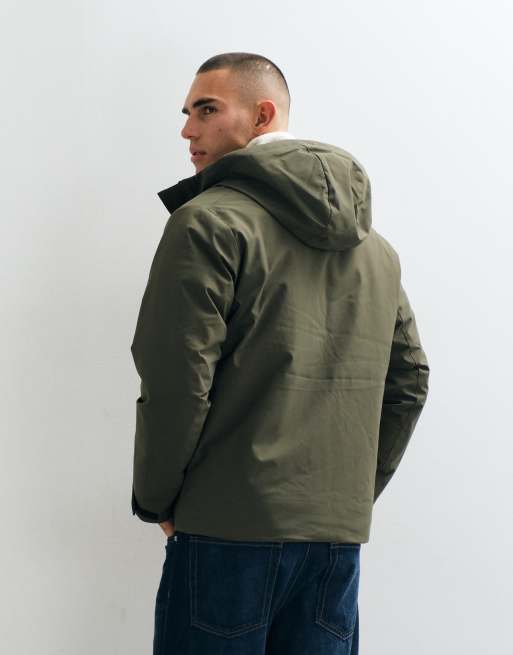 Jack & Jones waterproof utility jacket in dark khaki, 5 of 5