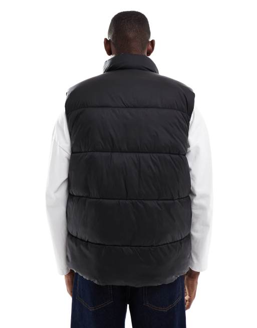 Jack & Jones – Wattierte Weste in Schwarz, 3 von 5