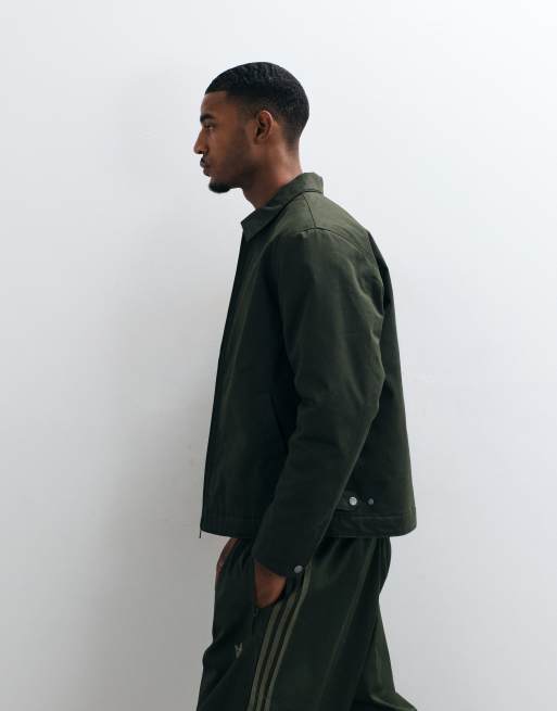 Jack & Jones wattierte Worker-Jacke in Dunkelgrün, 3 von 5