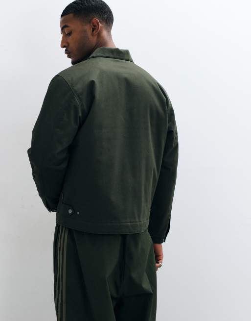 Jack & Jones wattierte Worker-Jacke in Dunkelgrün, 5 von 5