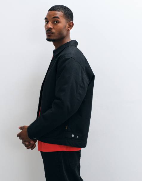 Jack & Jones wattierte Worker-Jacke in Schwarz - view 1