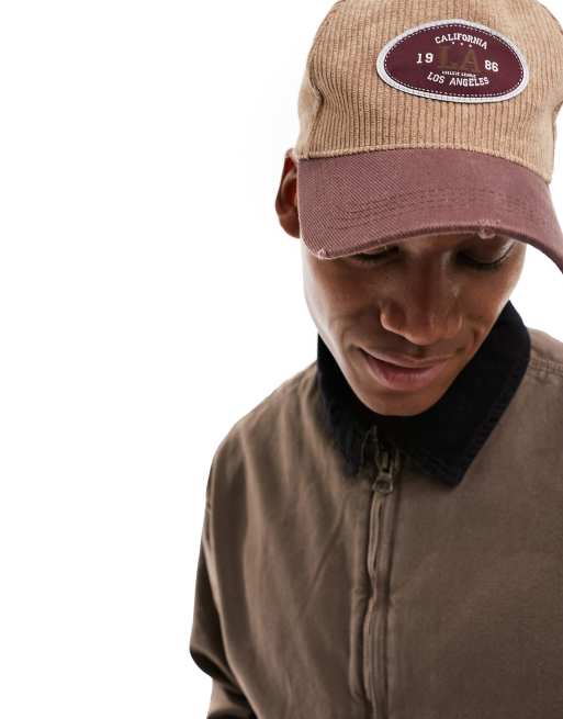 Jack & Jones – Wattierte Worker-Jacke in verwaschenem Braun mit farblich abgesetztem Kragen, 2 von 4