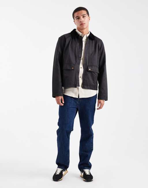 Jack & Jones wax jacket in black, 2 of 5