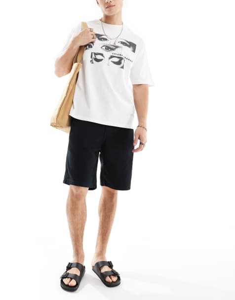 Jack & Jones – Weit geschnittene Carpenter-Shorts in Schwarz - view 1