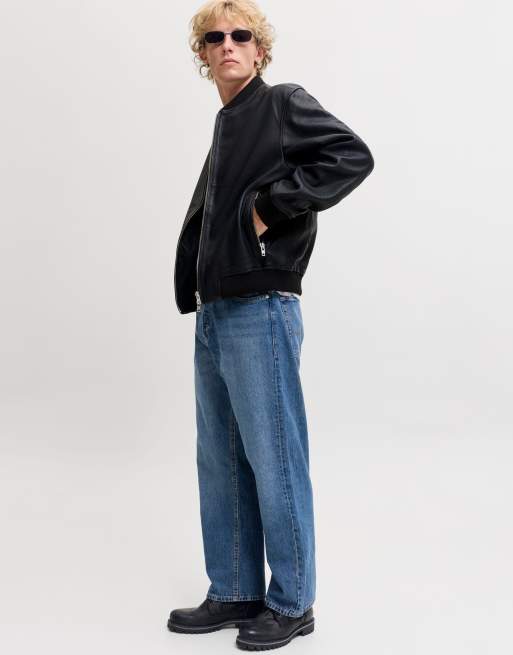Jack & Jones – Weit geschnittene Jeans aus blauem Denim, 6 von 7