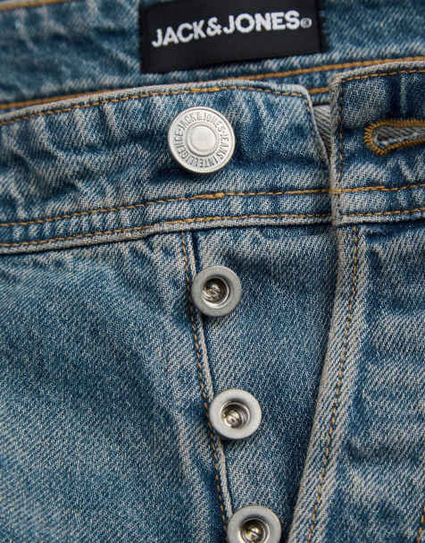 Jack & Jones Wide fit jeans in blue denim - view 1
